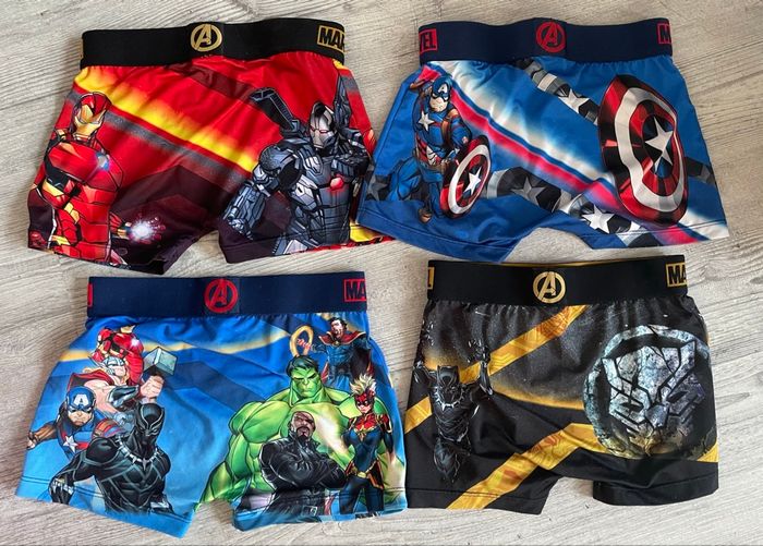 Lot 4 boxers 10/12 ans Freegun Marvel - photo numéro 2