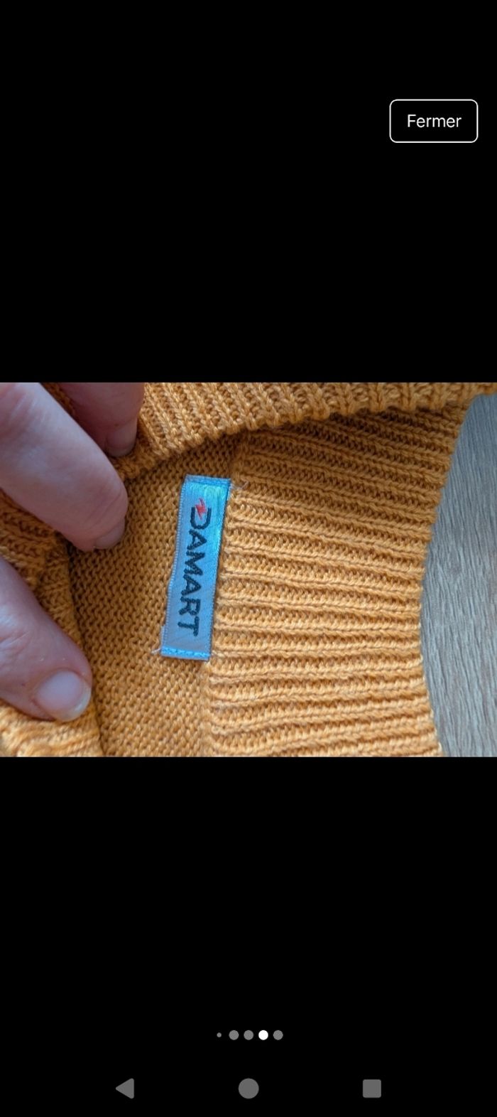 Magnifique pull col montant Damart en parfait état taille L - photo numéro 6