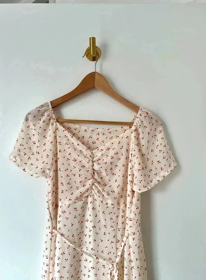 Robe printanière à motifs cerises Corée du Sud taille unique - photo numéro 2