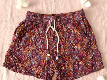 Short fin fleuri-Taille 36🩷