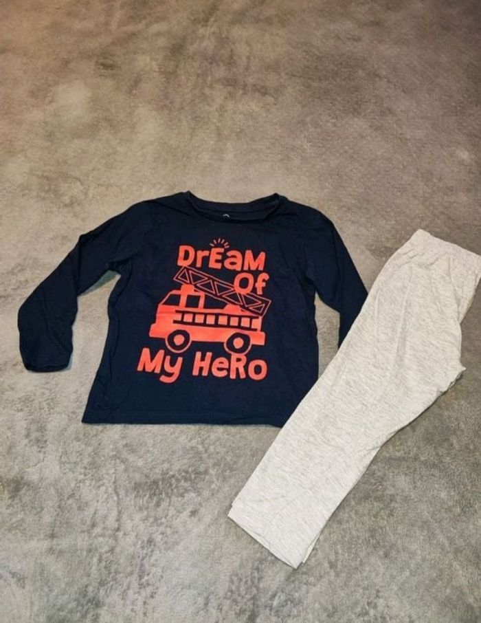 Pyjama léger 2/3 ans pompier