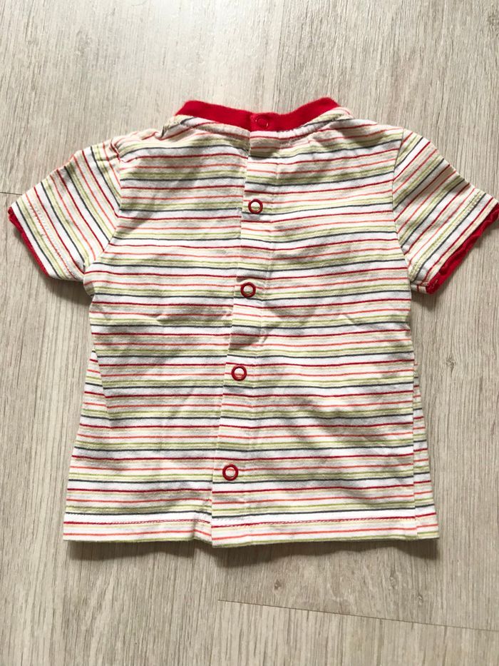 T-shirt à rayures 3 mois - photo numéro 2