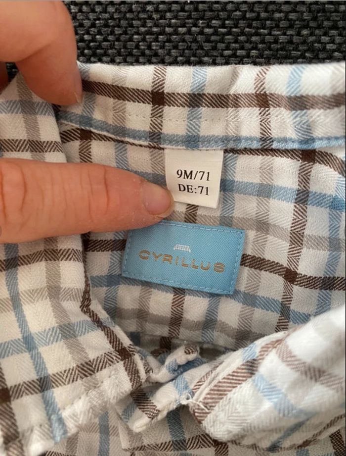 Chemise Cyrillus 9 mois Neuve - photo numéro 2