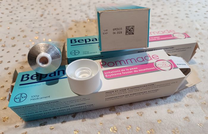 Lot 3 tubes Bepanthen Érythème fessier bébé – Neufs