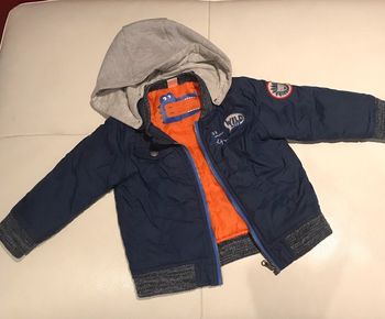 Veste à capuche bleu marine garçon 18 mois