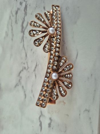 Barrette or double eventail 