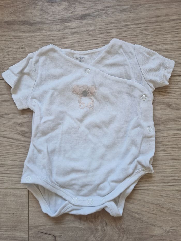 Lot de 3 bodies manches courtes 3 mois Obaibi - photo numéro 2