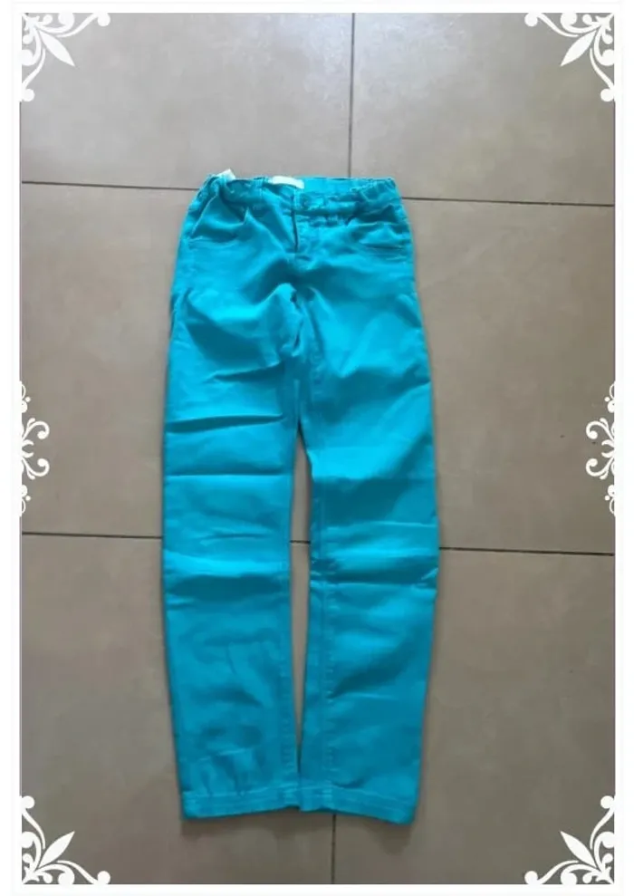 Jean bleu slim enfant fille taille 8 ans name it - photo numéro 3