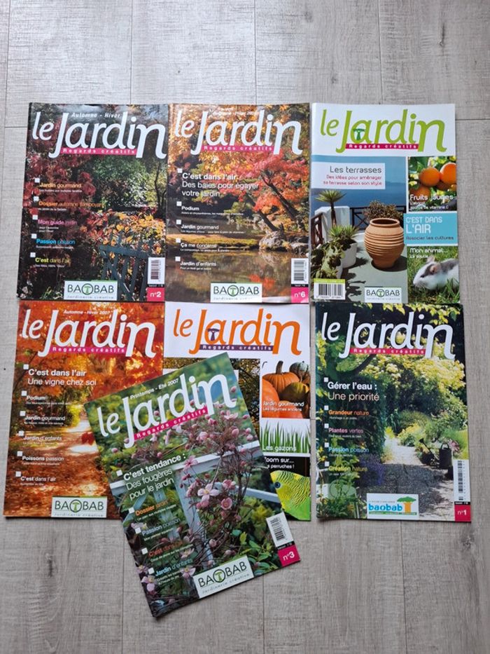Lot de 7 magazines Le jardin Regards créatifs - photo numéro 1