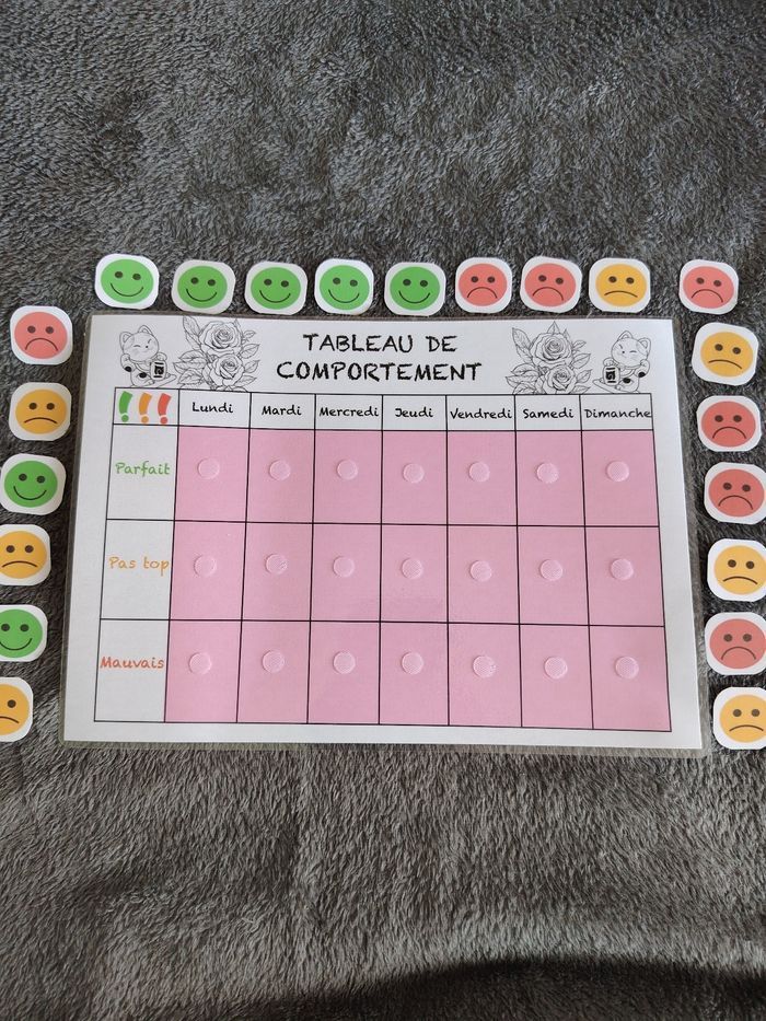 2 fiche plastifiée conçu pour les garçons - photo numéro 4