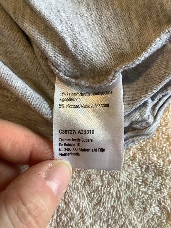 T-shirt ML Zeeman taille 12 mois (80) - photo numéro 4