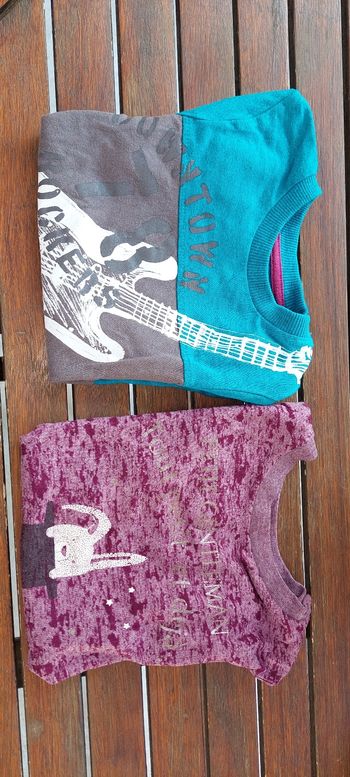 Lot de 2 tee shirt manches courtes
