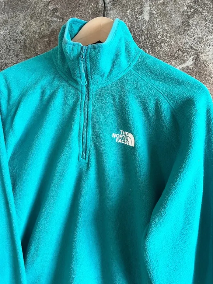 Sweat polaire vert ¼ zip homme The North Face taille S Sudadera polar Felpa pile Fleecepullover - photo numéro 2