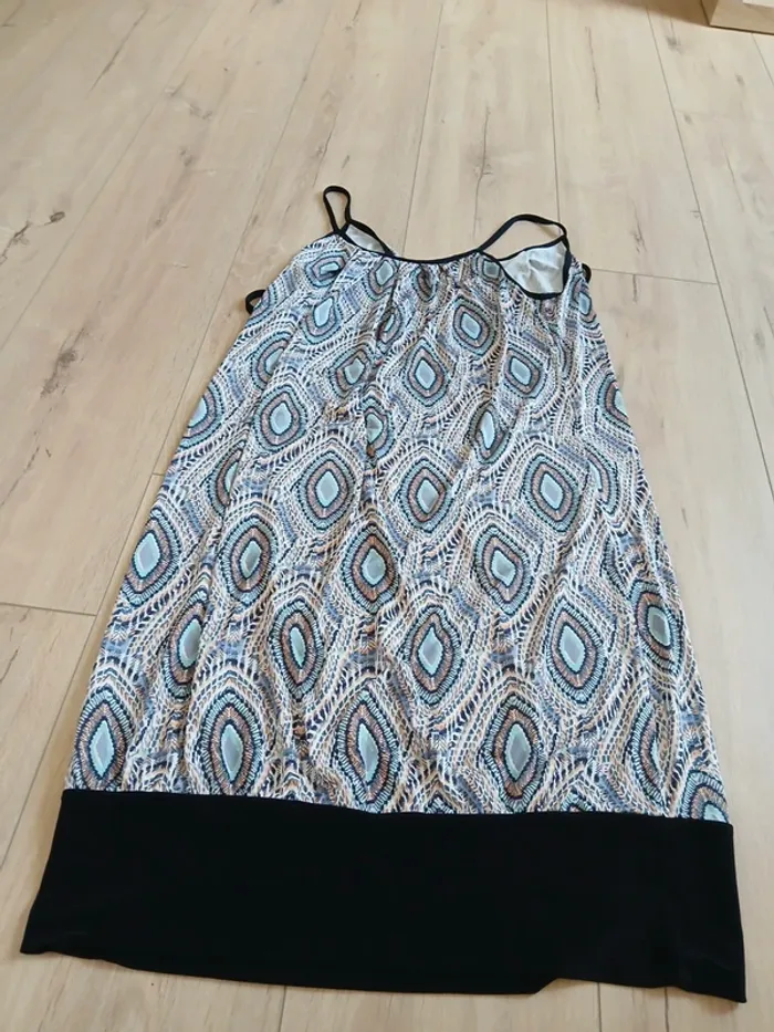 Robe imprimé bleu
