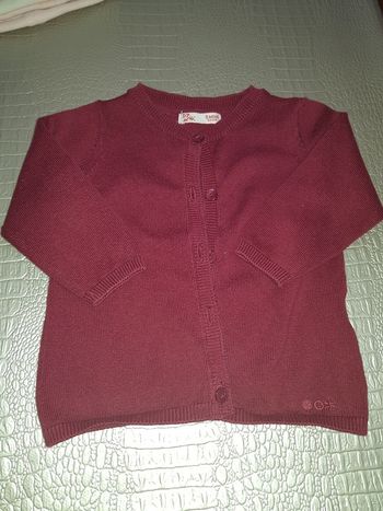 Gilet Bordeaux DPAM 3 mois