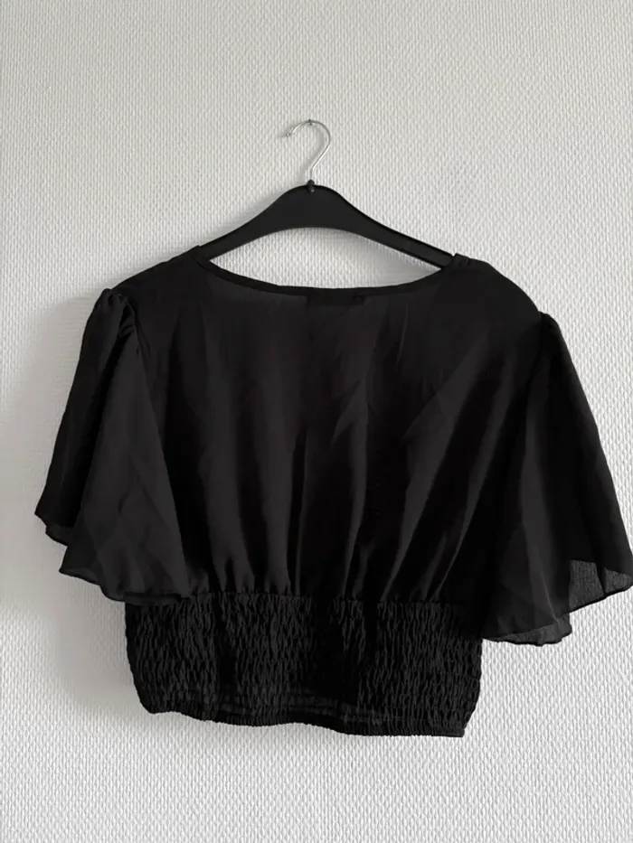 Blouse courte noire - photo numéro 5