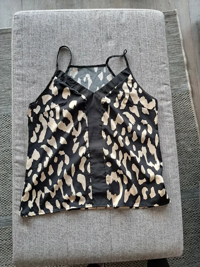 Top bretelle à motif