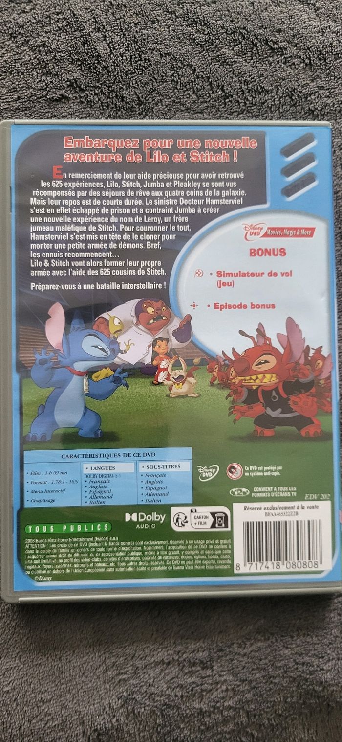 Dvd Leroy & Stitch - photo numéro 2