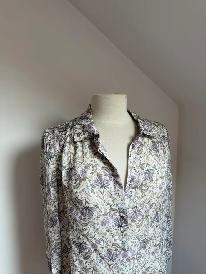 Superbe chemise blouse fluide neuve avec étiquette Thé Kooples 🌸 T 3 40 42 - photo numéro 3