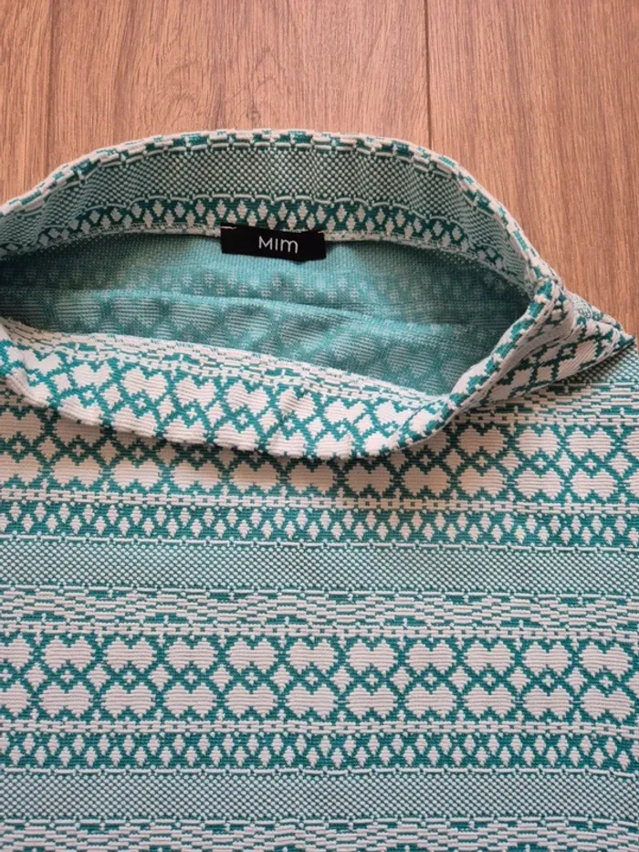 Jupe moulante motifs mim verte - photo numéro 3