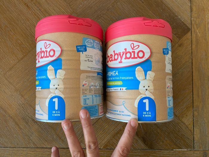 Lot de 2 boîtes de lait BABYBIO PRIMEA 1er âge - photo numéro 2