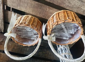 2 panier et bulles cœur