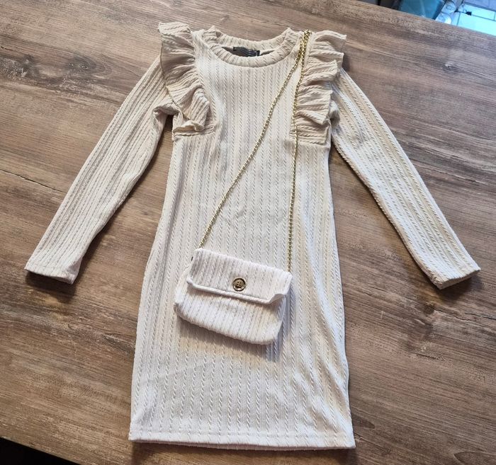 Robe côtelée + sac