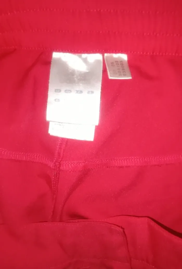 Short de sport rouge Adidas - photo numéro 4