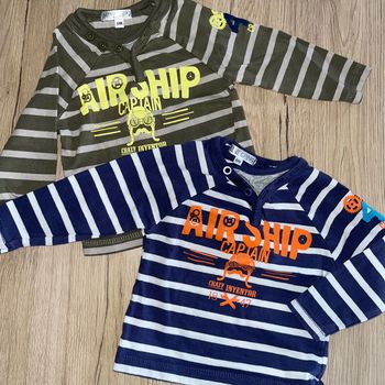 Lot 2 teeshirt manches longues 6 mois