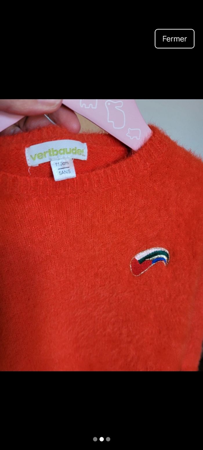 Pull verbaudet 5ans - photo numéro 2