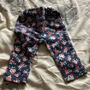 Jeans floral 12mois