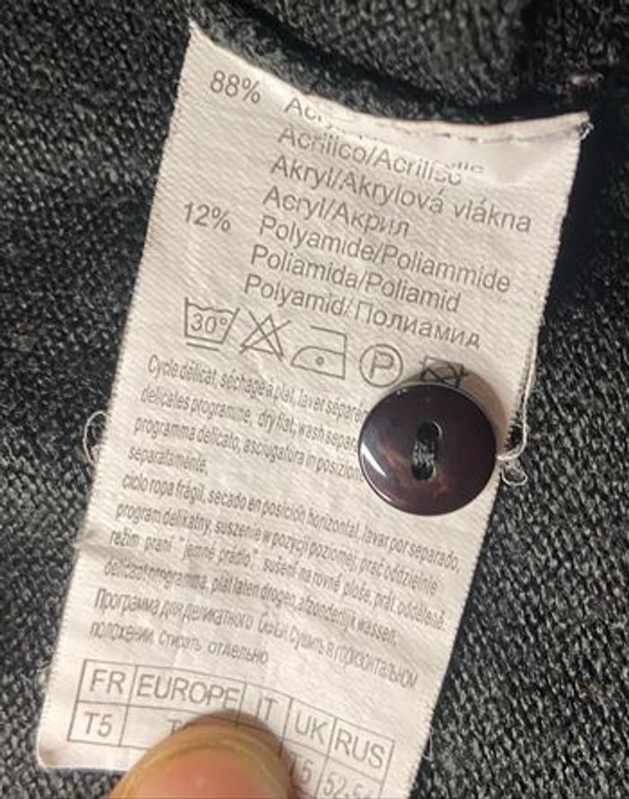 Gilet noir »Camaïeu »manches 3/4 - photo numéro 6
