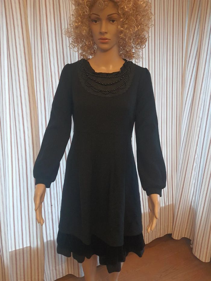 Robe retro chic noir pailleté Satin fr 36/38 - photo numéro 13