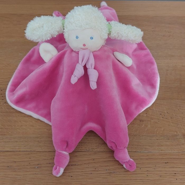 Doudou plat poupée réversible - Ajena - photo numéro 2