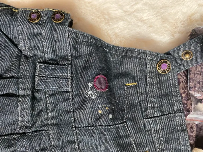 Robe salopette en jean Sergent Major – 6 mois  Neuve avec étiquettes Jamais portée - photo numéro 3