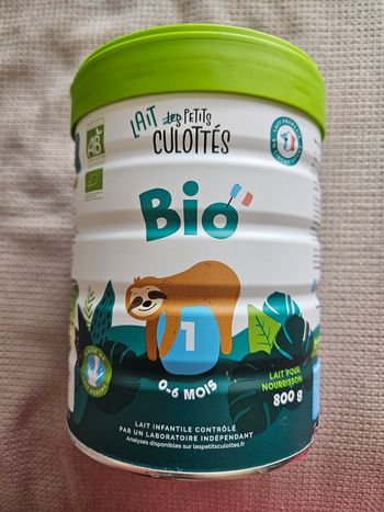 Lait 0-6 mois bio petit culottés