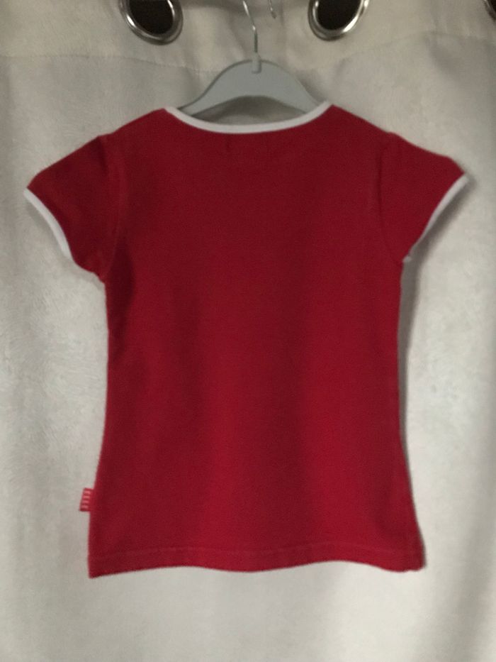T-shirt rouge et blanc imprimé elle 6 ans ELLE - photo numéro 4