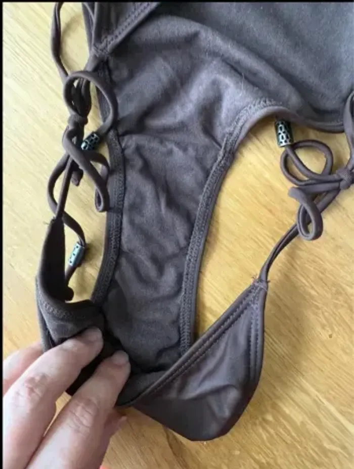 Bas de maillot de bain marron H&M taille S / 36 - photo numéro 5