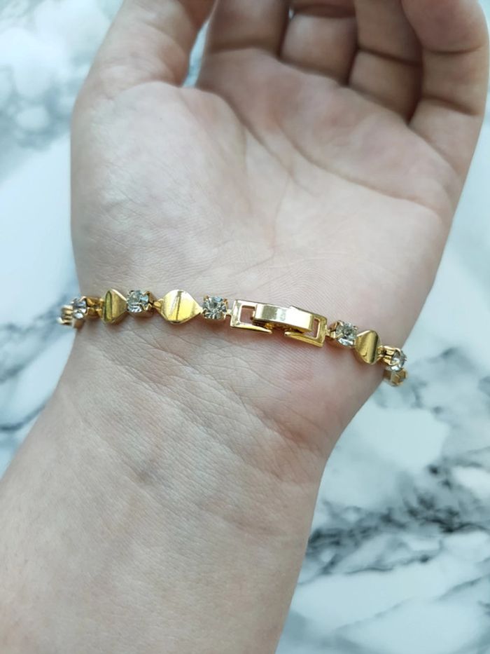 Bracelet vintage doré - photo numéro 3