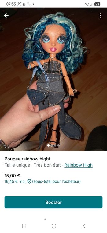 Poupee rainbow hight