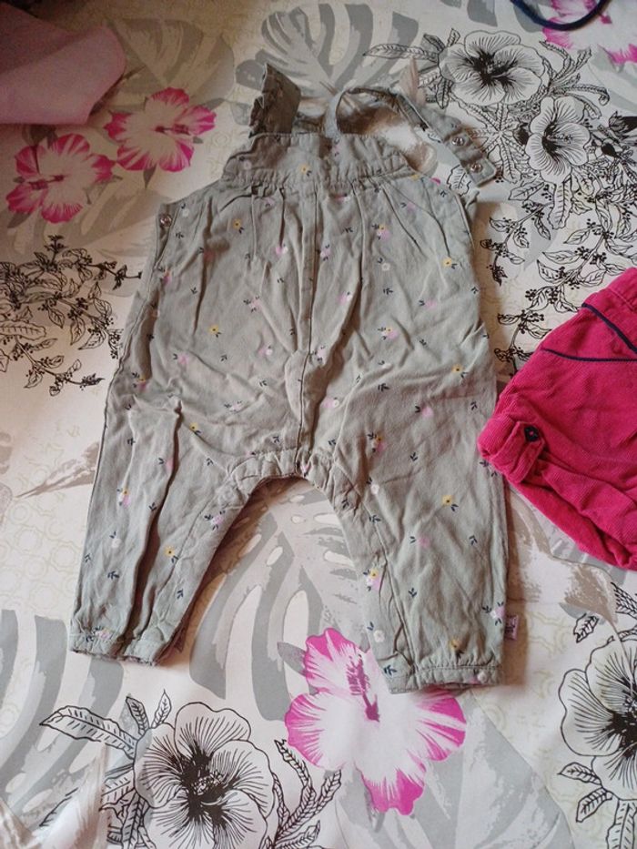 Salopette + short 6 mois - photo numéro 2