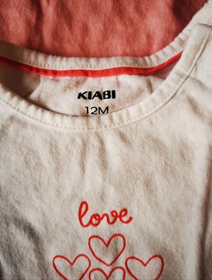 Lot de 4 t-shirts Kiabi 12 mois - photo numéro 2