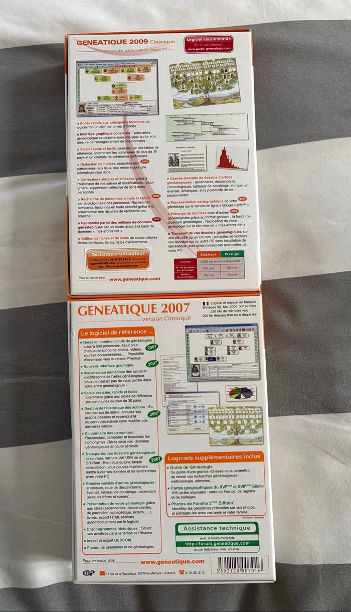 Lot de 2 CD de généalogie + leur manuel - photo numéro 3