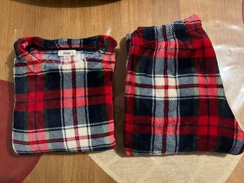 Ensemble Pyjama polaire à carreaux Etam Taille S en TBEG