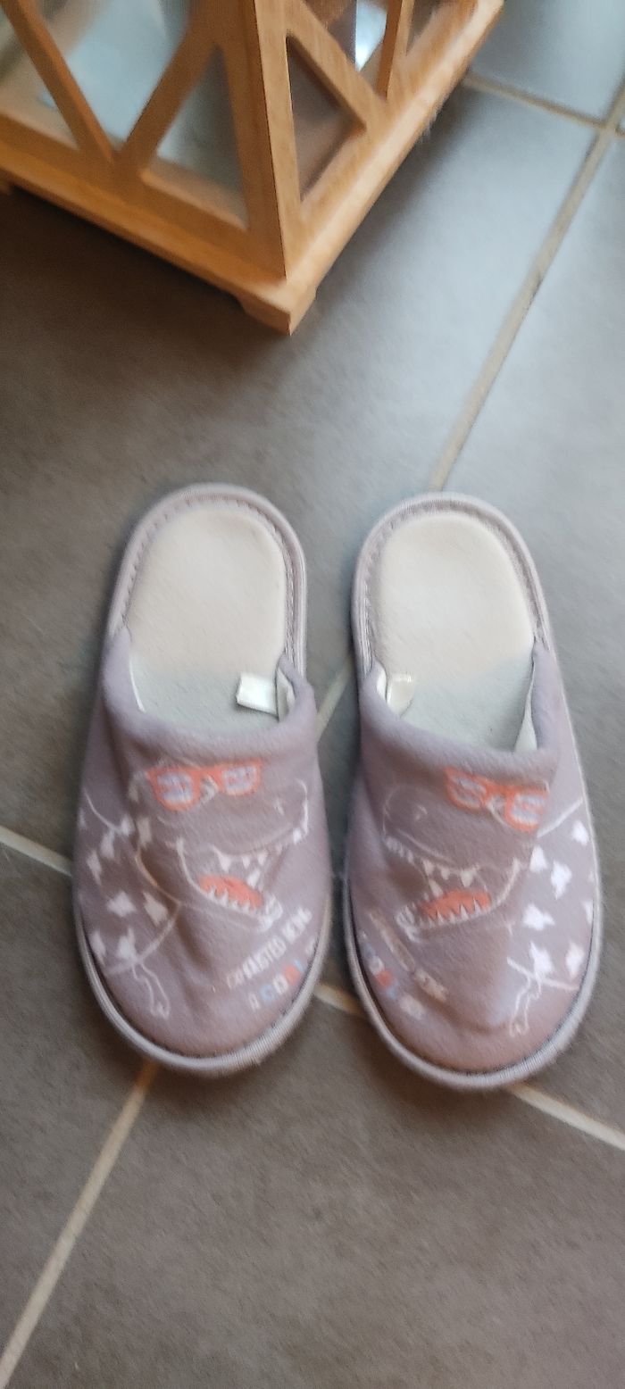 Chaussons dinosaures pointure 34-35 - photo numéro 2