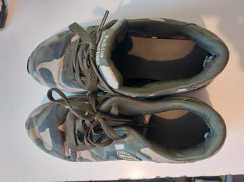 baskets style militaire camouflage vert kaki 38