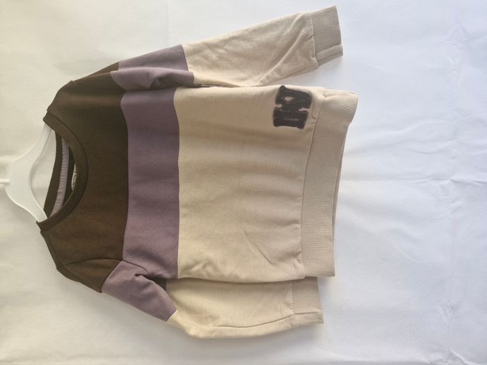 Pull 4 ans Djdutch jeans Beige violet marron