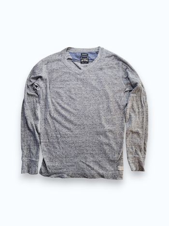 Pull léger gris Diesel col V - Taille M -SK58