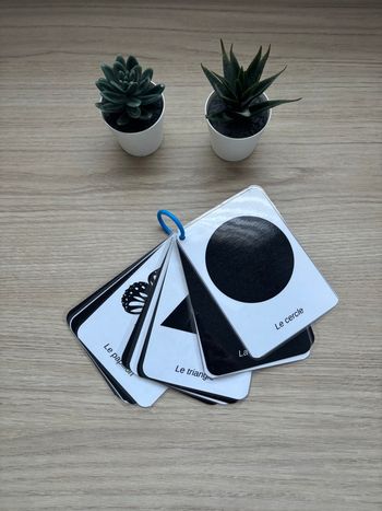 Cartes contrastées noir et blanc