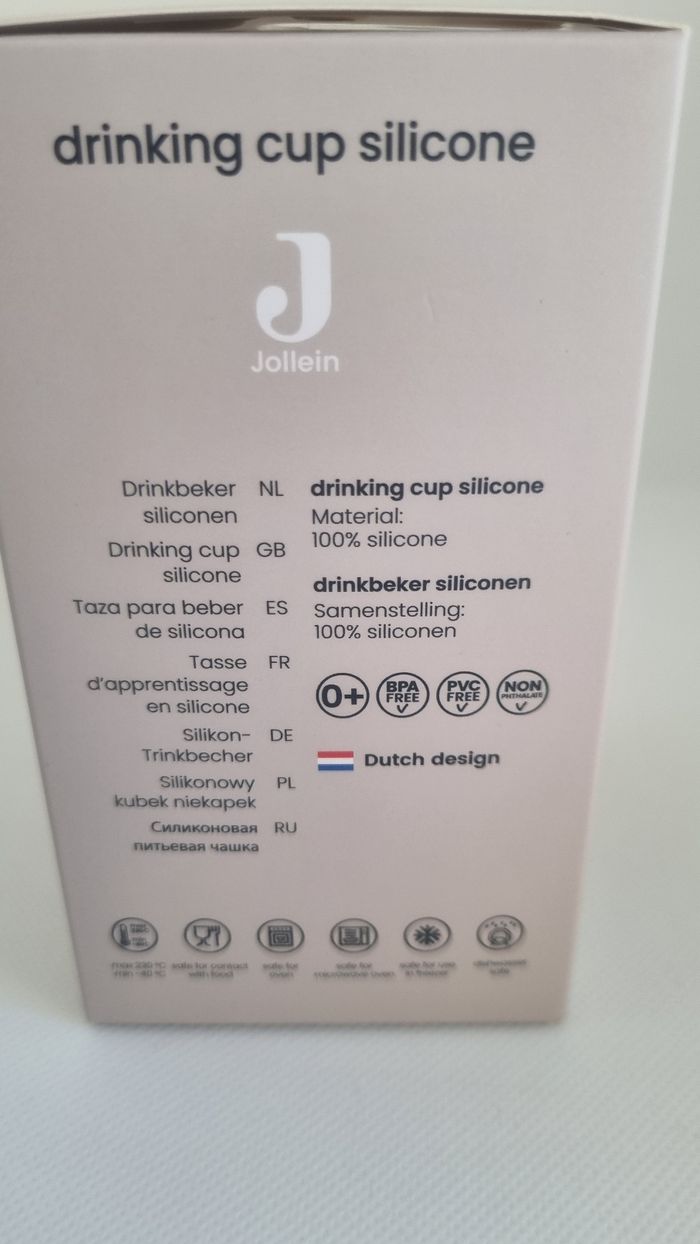 Gobelet paille silicone caramel 120ml dès 6 mois jollein neuf - photo numéro 4